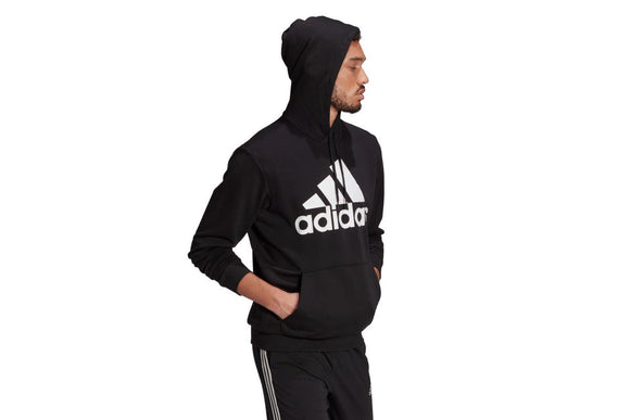 NNEKG Mens Big Logo French Terry Hoodie (Black White Size S)