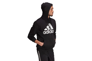 NNEKG Mens Big Logo French Terry Hoodie (Black White Size L)