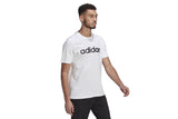 NNEKG Mens Linear Logo Jersey T Shirt (White Black Size M)