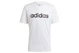 NNEKG Mens Linear Logo Jersey T Shirt (White Black Size L)