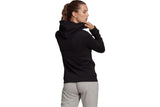 NNEKG Womens Essentials French Terry Full Zip Hoodie (Black White Size L)