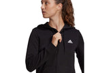 NNEKG Womens Essentials French Terry Full Zip Hoodie (Black White Size XL)