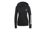 NNEKG Womens Essentials French Terry Full Zip Hoodie (Black White Size L)