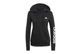 NNEKG Womens Essentials French Terry Full Zip Hoodie (Black White Size M)