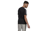 NNEKG Mens 3 Stripes Core Sport Inspired Jersey Tee (Black White Size M)