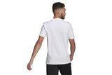 NNEKG Mens 3 Stripes Core Sport Inspired Jersey Tee (White Black Size M)