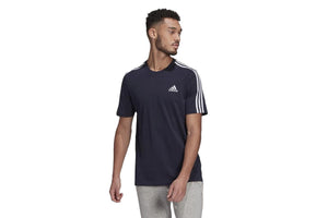 NNEKG Mens 3 Stripes Core Sport Inspired Jersey Tee (Legend Ink Size L)