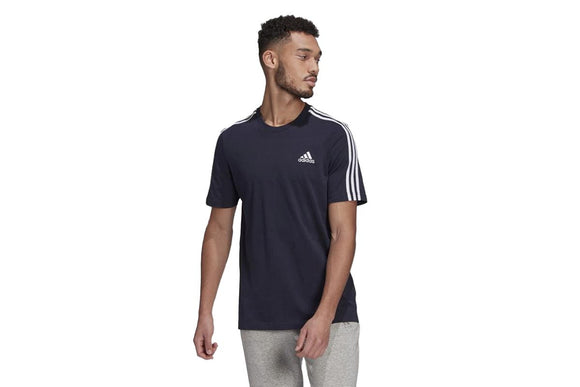 NNEKG Mens 3 Stripes Core Sport Inspired Jersey Tee (Legend Ink Size L)