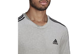 NNEKG Mens 3 Stripes Core Sport Inspired Jersey Tee (Medium Grey Heather Size M)