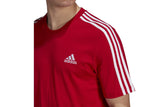 NNEKG Mens 3 Stripes Core Sport Inspired Jersey Tee (Scarlet Size XL)