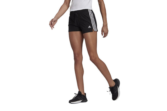 NNEKG Womens 3 Stripe Jersey Short (Black White Size M)
