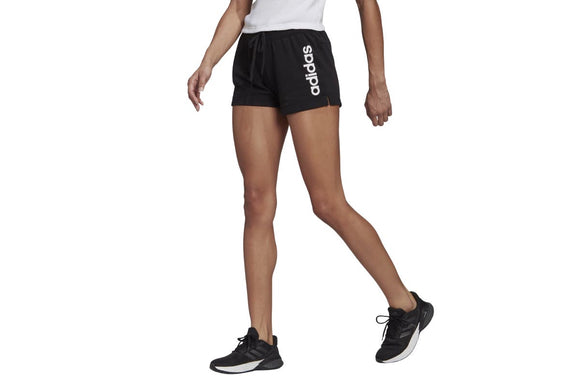 NNEKG Womens Linear French Terry Shorts (Black White Size L)