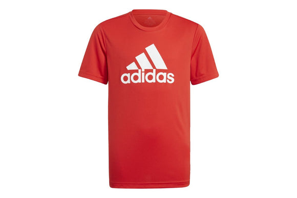 NNEKG Boys Designed 2 Move Big Logo T Shirt (Vivid Red White Size 11 12Y)