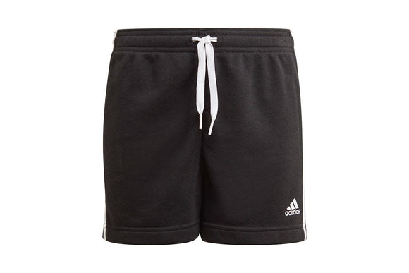 NNEKG Girls 3 Stripe Shorts (Black White Size 11 12Y)