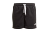 NNEKG Girls 3 Stripe Shorts (Black White Size 14 15Y)