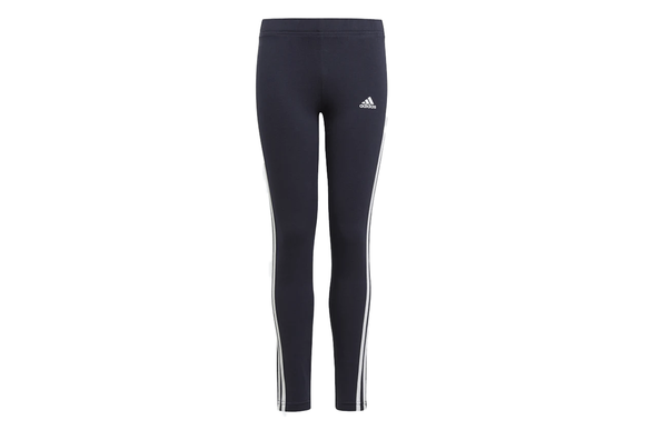 NNEKG Girls Core Sport Inspired 3 Stripe Leggings (Legend Ink White Size 13 14Y)