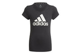 NNEKG Girls Big Logo T Shirt (Black White Size 5 6Y)