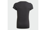 NNEKG Girls Big Logo T Shirt (Black White Size 8 9Y)