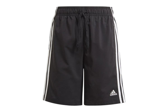 NNEKG Boys 3 Stripe Woven Shorts (Black White Size 15 16Y)