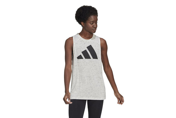 NNEKG Womens Future Icons Win 2.0 Tank (White Melange Size M)
