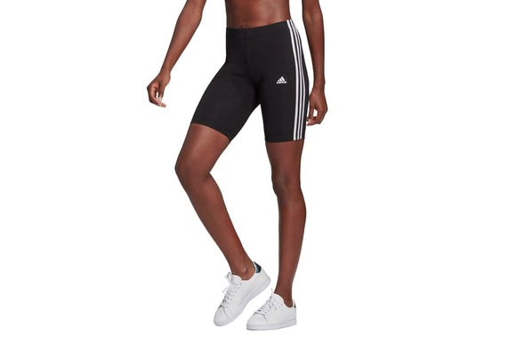 NNEKG Womens 3 Stripe Bike Short (Black White Size S)