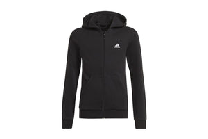 NNEKG Girls Core Sport Inspired Big Logo Full Zip Hoodie (Black White Size 8 9Y)