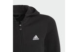 NNEKG Girls Core Sport Inspired Big Logo Full Zip Hoodie (Black White Size 8 9Y)