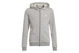 NNEKG Girls Big Logo Full Zip Hoodie (Medium Grey Heather Clear Pink Size 14 15Y)
