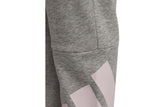 NNEKG Girls Big Logo French Terry Pants (Medium Grey Heather Clear Pink Size 13 14Y)