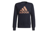 NNEKG Girls Core Sport Inspired Big Logo Sweatshirt (Legend Ink Ambient Blush Size 7 8Y)
