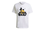 NNEKG Mens Graphic Star Wars T Shirt (White Black Size 2XL)