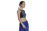 NNEKG Womens Zebra Crop Top (Legend Ink Orbit Violet Size XL)
