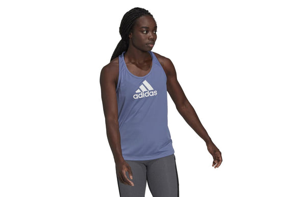 NNEKG Womens Designed 2 Move Big Logo Tank (Orbit Violet White Size L)
