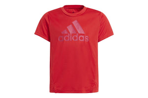 NNEKG Girls Big Logo Tee (Vivid Red Team Real Magenta Size 7 8Y)