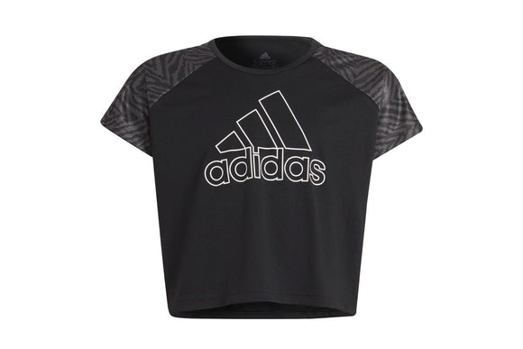 NNEKG Girls Designed to Move Tee (Black Grey Six Black Size 9 10Y)