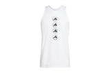 NNEKG Mens Run Logo Tank (White Size M)