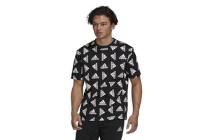 NNEKG Mens Brand Love Logo Print T Shirt (Black Size S)