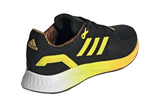 NNEKG Mens Runfalcon 2.0 Running Shoes (Core Black Bright Yellow Semi Solar Gold Size 8.5 US)