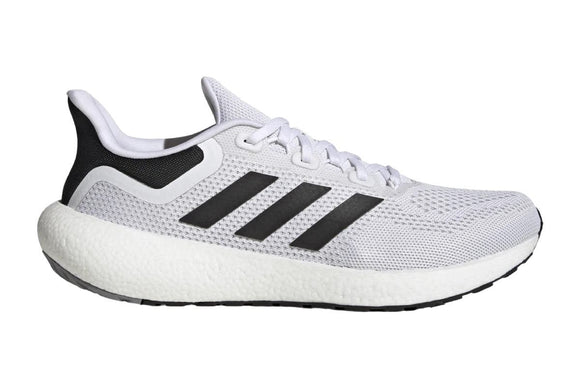 NNEKG Mens Pureboost 22 Running Shoes (Cloud White Core Black Grey Three Size 8.5 US)