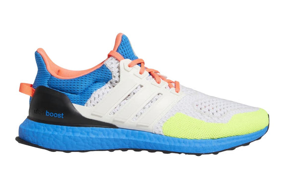 NNEKG Mens Ultraboost 1.0 DNA Running Shoes (Chalk White Chalk White Solar Yellow Size 12 US)