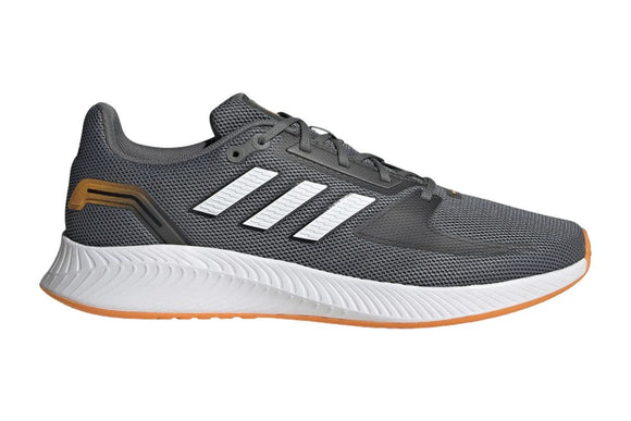 NNEKG Mens Runfalcon 2.0 Casual Shoe (Grey Four Cloud White Orange Rush Size 10.5 US)