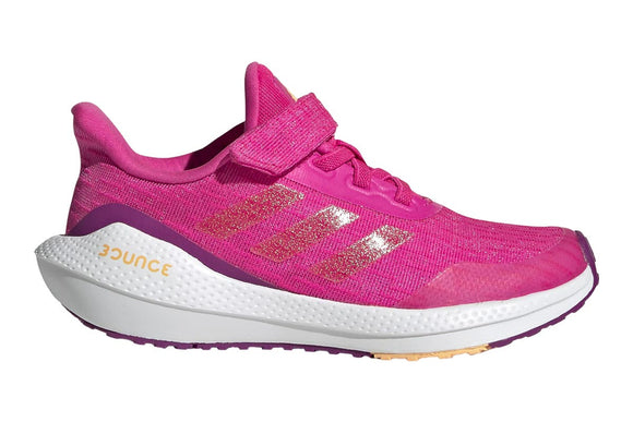NNEKG Girls EQ21 Run EL Kids Running Shoe (Shock Pink Acid Orange Sonic Fuchsia Size 2.5 US)