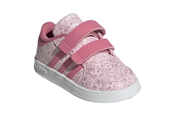 NNEKG Girls Breaknet Disney Princess Infant Casual Shoes (Clear Pink Rose Tone Cloud White Size 5.5 US)