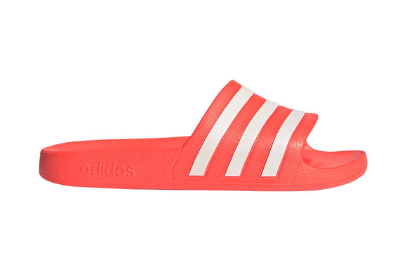 NNEKG Unisex Adilette Aqua Slides (Red White Red Size 8 US)