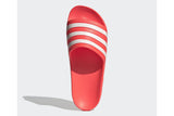 NNEKG Unisex Adilette Aqua Slides (Red White Red Size 10 US)