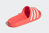 NNEKG Unisex Adilette Aqua Slides (Red White Red Size 5 US)