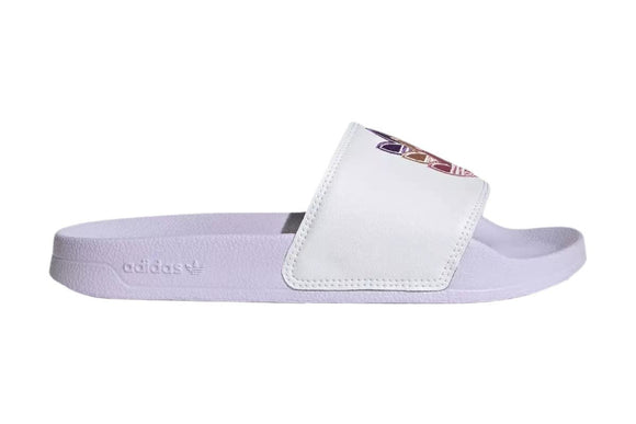 NNEKG Womens Adilette Lite Slides (White PurpleTint PurpleTint Size 7 US)