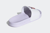 NNEKG Womens Adilette Lite Slides (White PurpleTint PurpleTint Size 6 US)