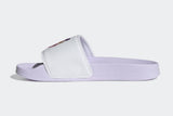 NNEKG Womens Adilette Lite Slides (White PurpleTint PurpleTint Size 9 US)