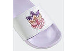 NNEKG Womens Adilette Lite Slides (White PurpleTint PurpleTint Size 7 US)